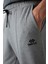 Comfort Fit Nakışlı Gri Erkek Eşofman Altı T15ER-82123_01 2