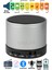SP0051 Bluetooth Hoparlör 3W RMS Güç, Kablolu ve Kablosuz Bağlantı, Gümüş Renk, Kompakt Taşınabilir Tasarım 4