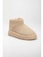 MaskButik Viola Kalın Taban Bilek Boy Ugg Bej 5