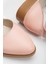 MaskButik Tilda Kısa Topuk Cilt Ayakkabı Pudra 9