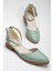 MaskButik Tilda Kısa Topuk Cilt Ayakkabı Yeşil 8