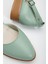 MaskButik Tilda Kısa Topuk Cilt Ayakkabı Yeşil 9