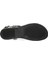 DS24013 4fx Siyah Kadın Düz Sandalet 6