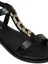 DS24013 4fx Siyah Kadın Düz Sandalet 7