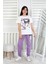 Kız Çocuk Kuromi Desenli %100 Pamuk Pijama Takımı – Yazlık Ev Giyimi 1