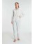Pamuklu Uzun Kollu Fermuarlı Sweatshirt ve Pantolon Takım Pijama Takımı 1