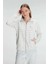 Pamuklu Uzun Kollu Fermuarlı Sweatshirt ve Pantolon Takım Pijama Takımı 2