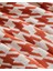 Houndstooth Koltuk Şalı 130X170 cm Turuncu 3