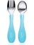 Paslanmaz Çelik Kaşık Çatal Seti Mavi 1