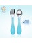 Paslanmaz Çelik Kaşık Çatal Seti Mavi 3