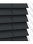 Wooden Blinds %100 Doğal Ahşap Jaluzi Perde 50MM, Alüminyum Kasalı Yüksek Kaliteli - Antrasit (Kurdelasız) 3