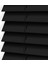 Wooden Blinds %100 Doğal Ahşap Jaluzi Perde 50MM, Alüminyum Kasalı Yüksek Kaliteli - Siyah (Kurdelasız) 6