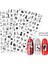 10 Pcs Karikatür Harfler Komik Karakter Nail Art Etiket F636 (Yurt Dışından) 3