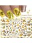 10 Adet 3D Yapışkanlı Retro Gül Nail Art Etiket F-679 (Yurt Dışından) 5