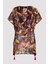 Çok Renkli Tropik Desenli Basic Kaftan 6