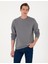 Erkek Gri 3 Iplik Regular Fit Içi Polarlı Bisiklet Yaka Basic Sweatshirt 50315021-VR024 1