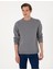 Erkek Gri 3 Iplik Regular Fit Içi Polarlı Bisiklet Yaka Basic Sweatshirt 50315021-VR024 3