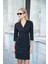 Sırt Dekolteli Anvelop Ceket Elbise 1