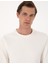Erkek Ekru 3 Iplik Regular Fit Bisiklet Yaka Basic Sweatshirt 50314978-VR019 2