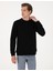 Erkek Siyah 3 Iplik Regular Fit Bisiklet Yaka Basic Sweatshirt 50314978-VR046 1