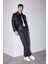 Su ve Rüzgar İtici Slim Fit Dar Kesim Mevsimlik Astarlı Fermuarlı İç Cepli Suni Deri Biker Mont C5715AX25AU 2
