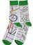Back To School Okul Serisi Desenli 6'lı Unisex Soket Çorap Kutusu 5
