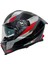 Kask Sway Sw 865 Tıtan Black White Red Güneş Gözlüklü 1