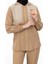 Belden Allerli Fileli Pantolon Takım - Camel 4