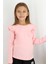 Kız Çocuk Uzun Kollu Tişört Basic Güpürlü 3-8 Yaş, Pembe 1