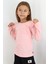 Kız Çocuk Uzun Kollu Tişört Basic Güpürlü 3-8 Yaş, Pembe 2