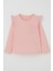 Kız Çocuk Uzun Kollu Tişört Basic Güpürlü 3-8 Yaş, Pembe 4