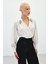 Aksesuar Detaylı Bodysuit Bluz - Bej 1