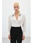 Aksesuar Detaylı Bodysuit Bluz - Bej 3