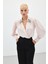 Aksesuar Detaylı Bodysuit Bluz - Pudra 3