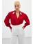 Aksesuar Detaylı Bodysuit Bluz - Kırmızı 5