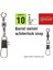 5021 Captain Kilitli Klips Black Nıckel 10LU No 3 1