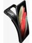 Galaxy S21 Ultra ile Uyumlu ince Kılıf Liquid Air Hava Kanalı Teknolojisi™ Askeri Sınıf Koruma Matte Black Dokulu Yüzey Kapak - ACS02831 6