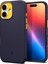 iPhone 17 ile uyumlu Silikon MagSafe Kılıf Nano Pop Hava Kanalı Teknolojisi™ Askeri Sınıf Koruma MagFit Blueberry Navy Kaymaz Kapak - ACS09990 2