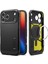 iPhone 17 Pro Max ile uyumlu Ekstra Dayanıklı MagSafe Kılıf Tough Armor Ai T Force Kamera Butonu Hava Kanalı Teknolojisi™ Askeri Sınıf Koruma MagFit KickStand Black Çift Katman Kapak - ACS09897 8