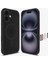 iPhone 16 ile Uyumlu ince MagSafe Kılıf Ultra Hybrid T Force Kamera Butonu Sararma Karşıtı DuraClear™ Hava Kanalı Teknolojisi™ Askeri Sınıf Koruma MagFit Frost Black Mat Kapak - ACS09074 6