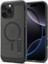 iPhone 16 Pro ile Uyumlu ince MagSafe Kılıf Ultra Hybrid T Force Kamera Butonu Sararma Karşıtı DuraClear™ Hava Kanalı Teknolojisi™ Askeri Sınıf Koruma MagFit Frost Black Mat Kapak - ACS09072 2