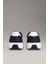 Erkek Koşu Stili Farklı Dokulu Logolu Sneaker - Siyah 3