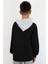 Girls & Boys Erkek Çocuk Sweatshirt Kapüşonlu Yazı Baskılı 8-14 Yaş, Siyah 3