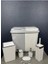 6 Parça Kirli Çamaşır Sepeti- Wc Banyo Set-Lüx Çeyiz Seti 1