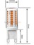 3 Watt LED Ampul G9 Duylu 220V Kapsül Beyaz Işık 6500 K Renk Sıcaklığı ile Uzun Ömürlü 2