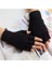Parmaksız Eldiven Yün Eldiven Siyah Eldiven 5