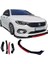 Fiat Egea Uyumlu 4 Parça Ön Lip Tampon Eki Karlık Model Lip Aerodinamik Görünüm 2
