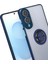 Samsung Galaxy S25 Edge Kılıf Montreal Yüzüklü Silikon Kapak - Lacivert Dsdrn 2