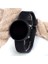 Mat Siyah Yuvarlak Dijital LED Ekran Unisex Saat 38 mm Siyah Silikon Kordon Suya Dayanıklı 2