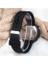 Mat Siyah Yuvarlak Dijital LED Ekran Unisex Saat 38 mm Siyah Silikon Kordon Suya Dayanıklı 3